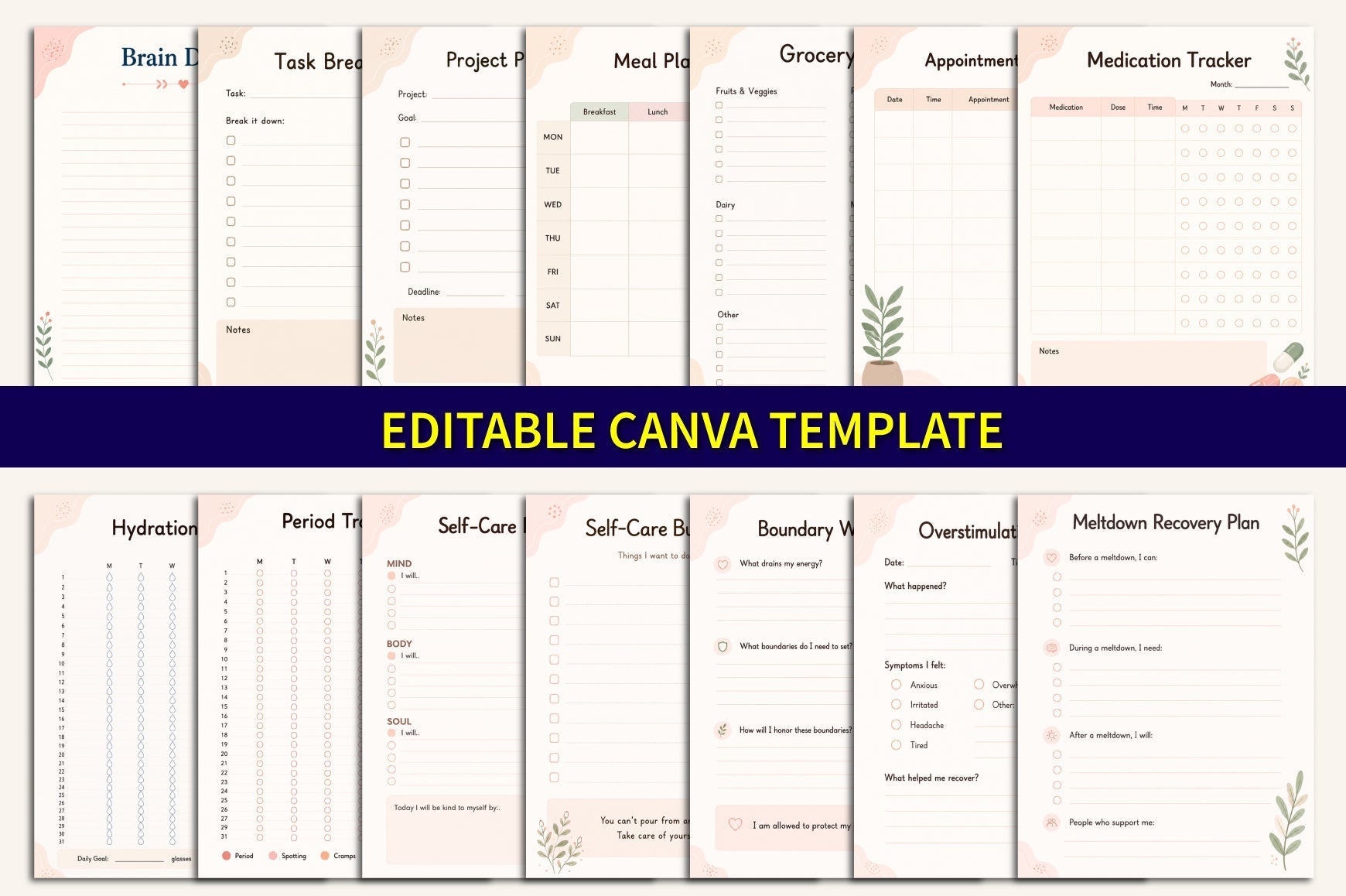 Adhd Life Management Planner