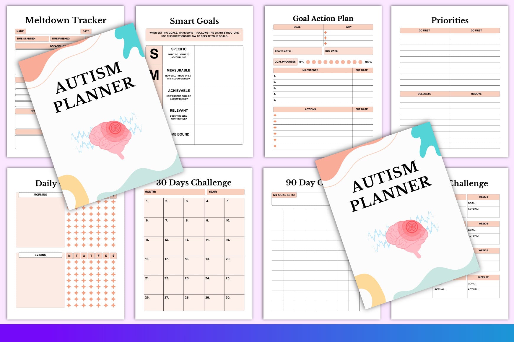 Autism Planner Digital Preview