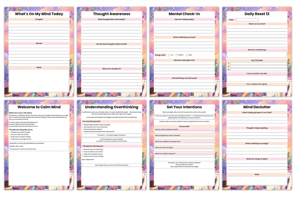 Overthink Less Planner