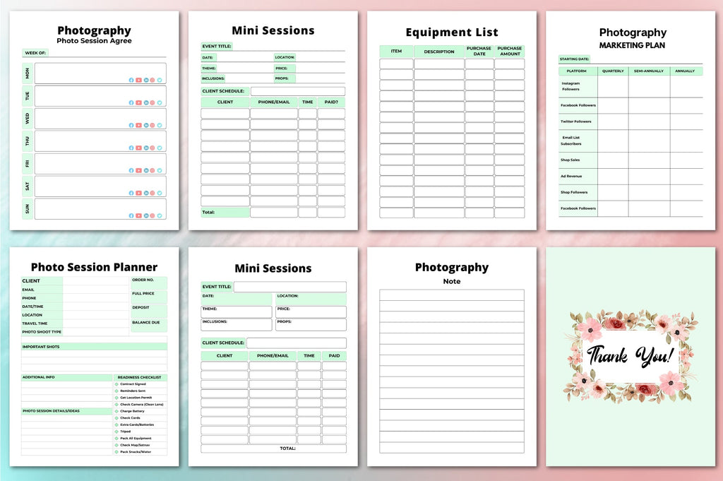 Photography Planner