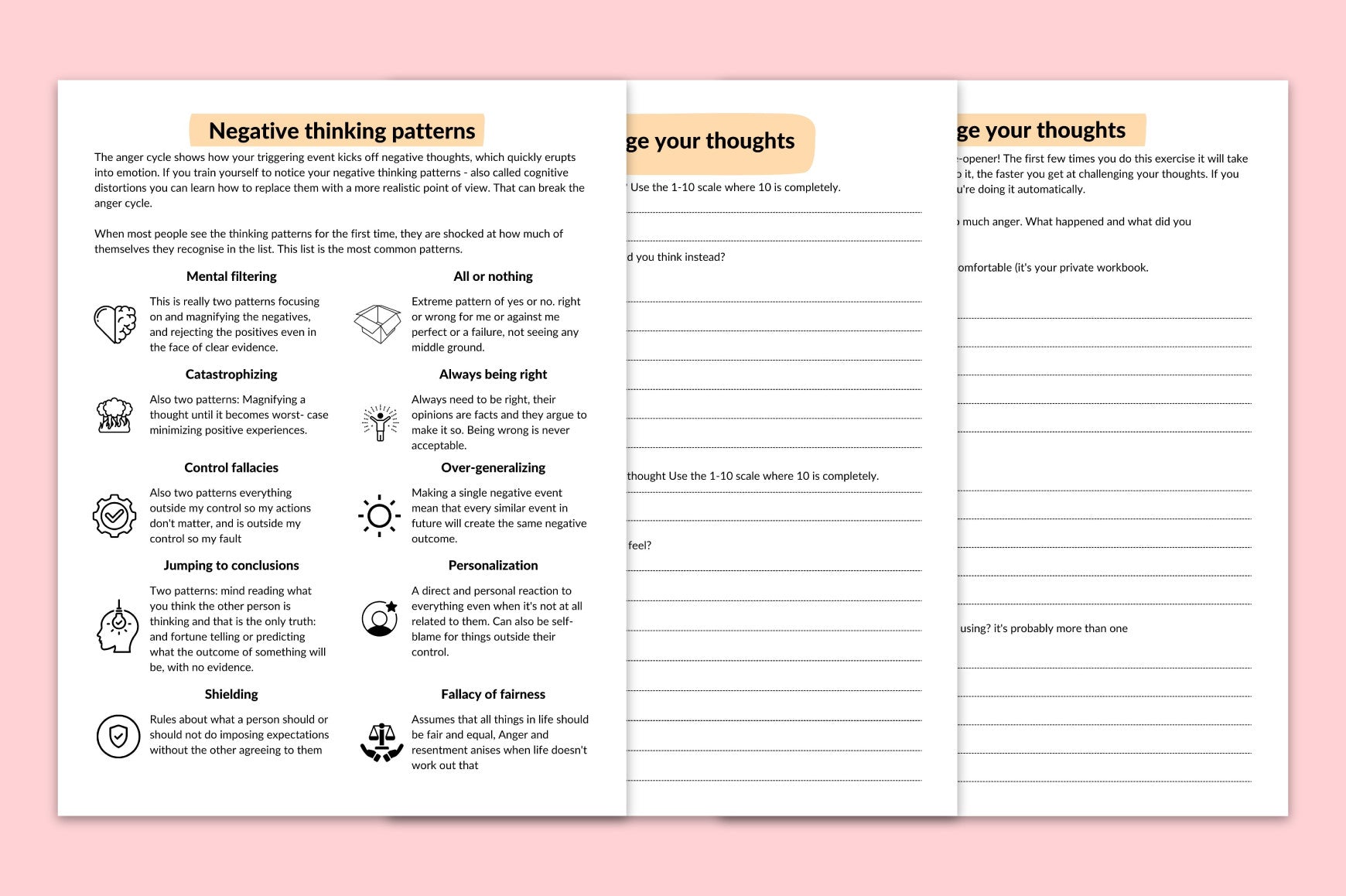 Anger Management Planner
