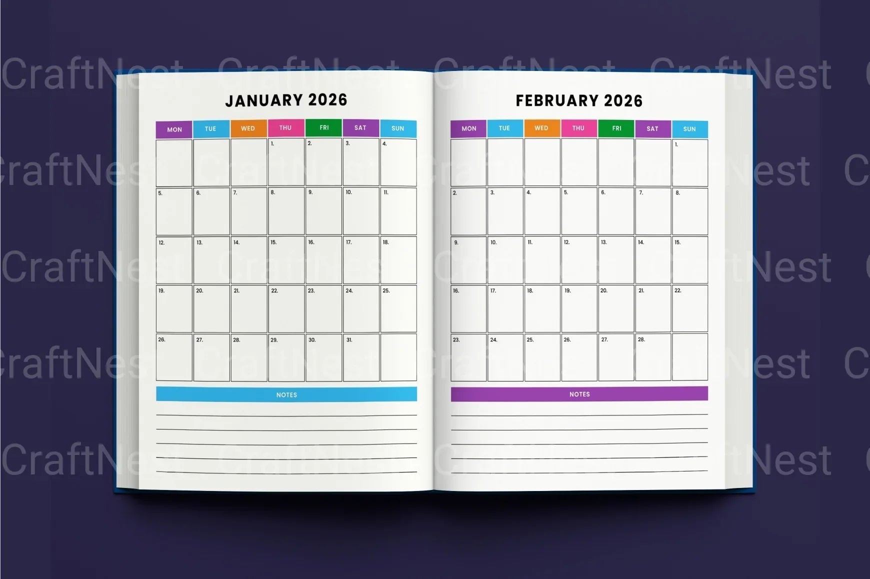 ADHD Printable Planner chore tracker and productivity planner