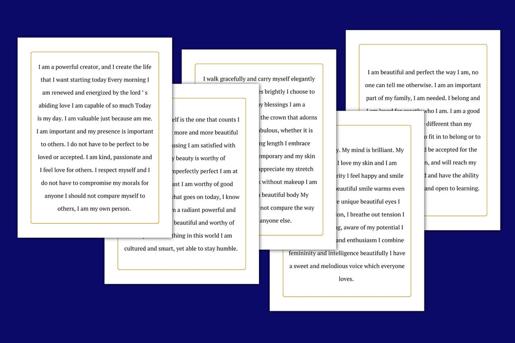 Positive Affirmations Planner for Women