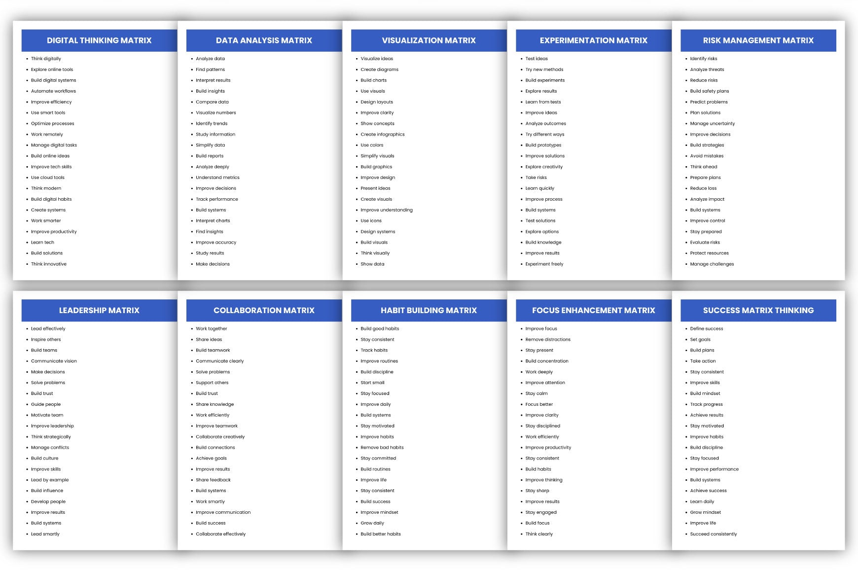 Creative Matrix Prompts