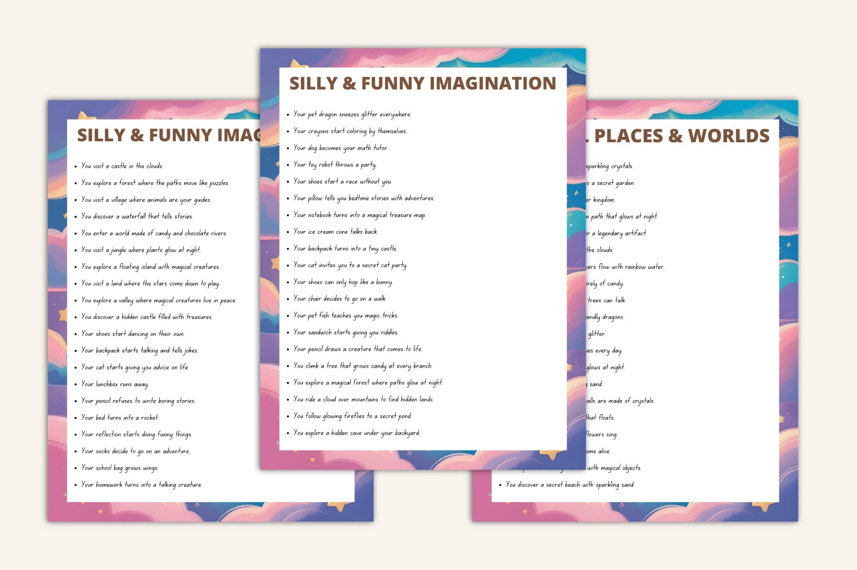 Kids Imagination Prompts