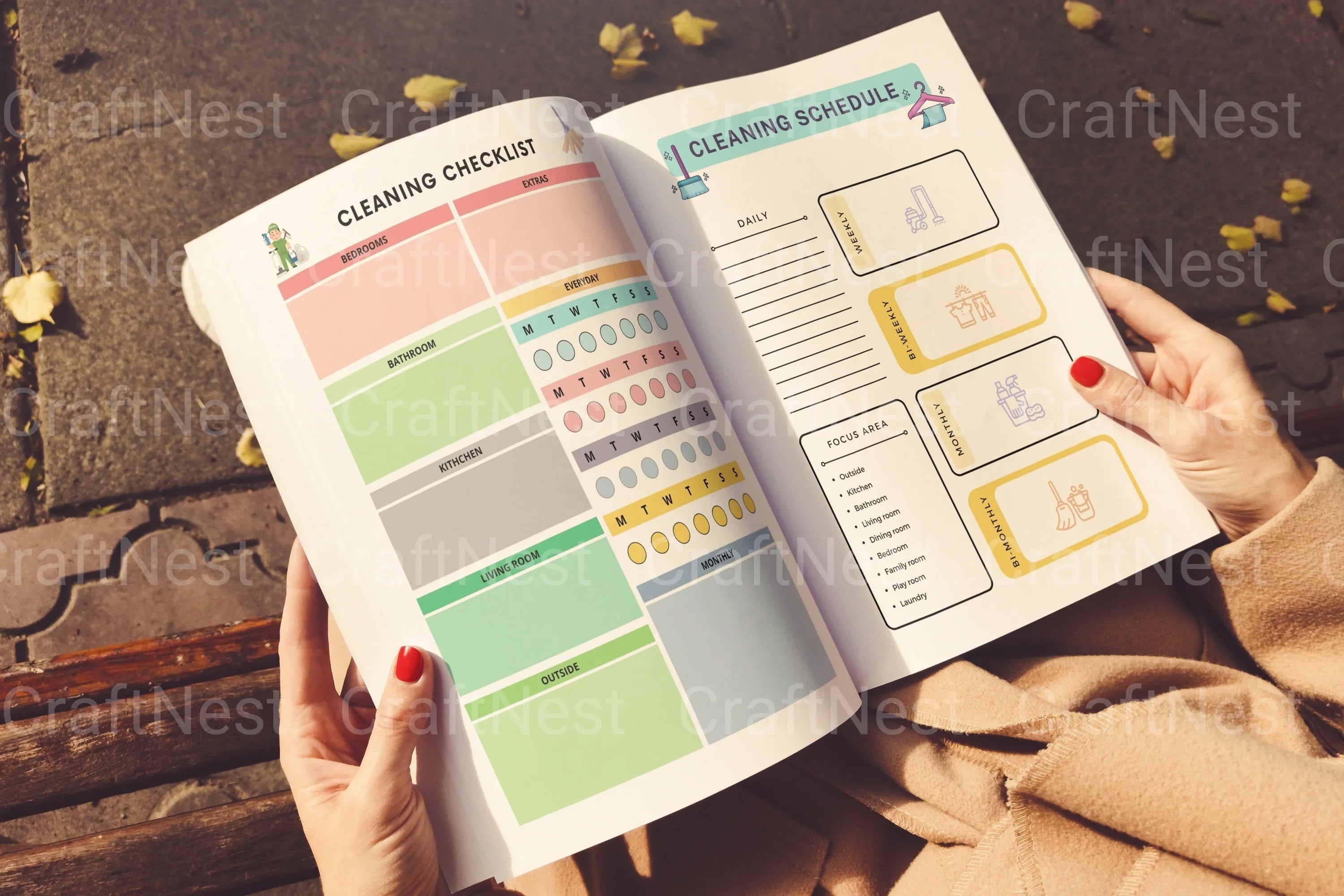 ADHD Cleaning Planner for Effective Organization household task management planner