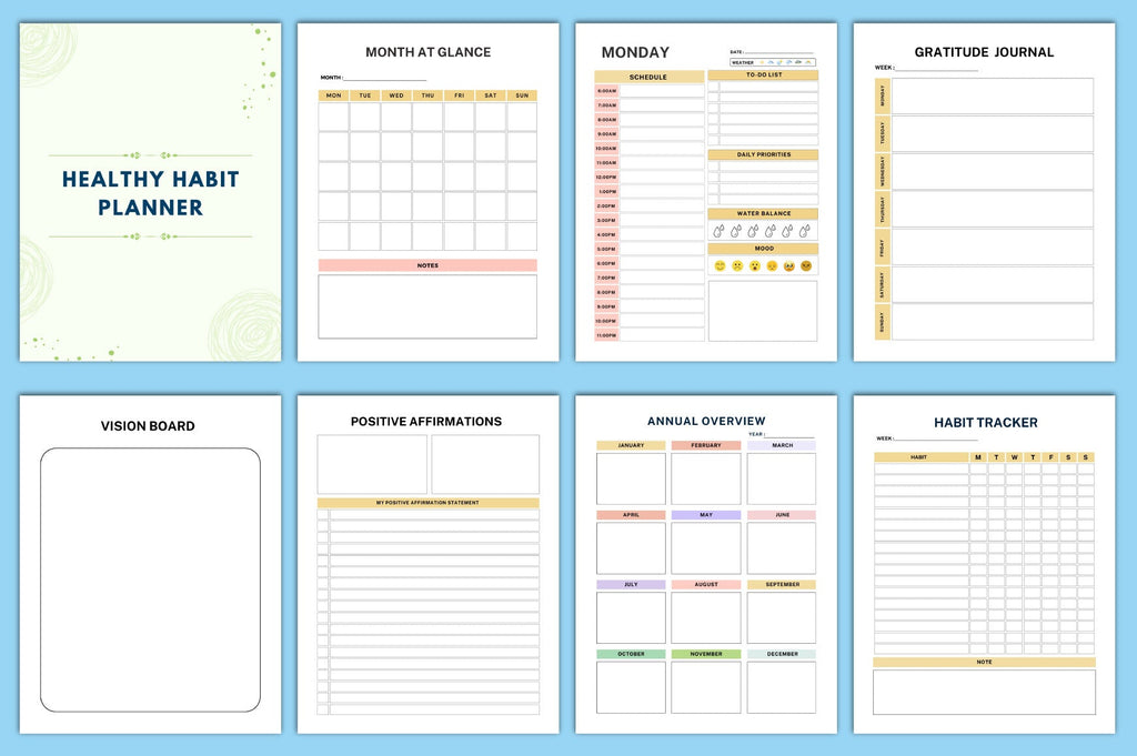 ADHD Adult Planner instant digital download PDF planner