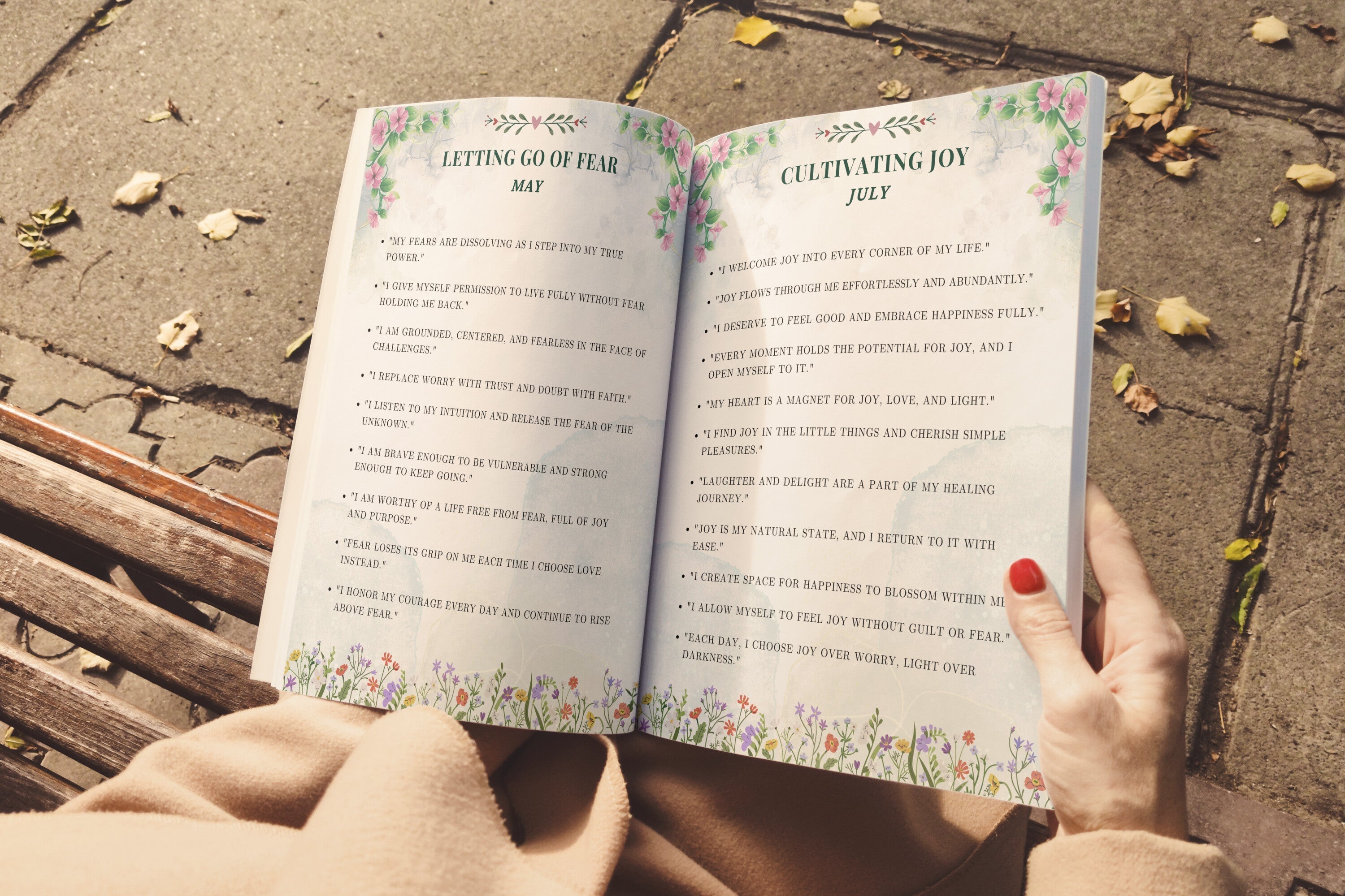 Days of Affirmations for Healing Planner