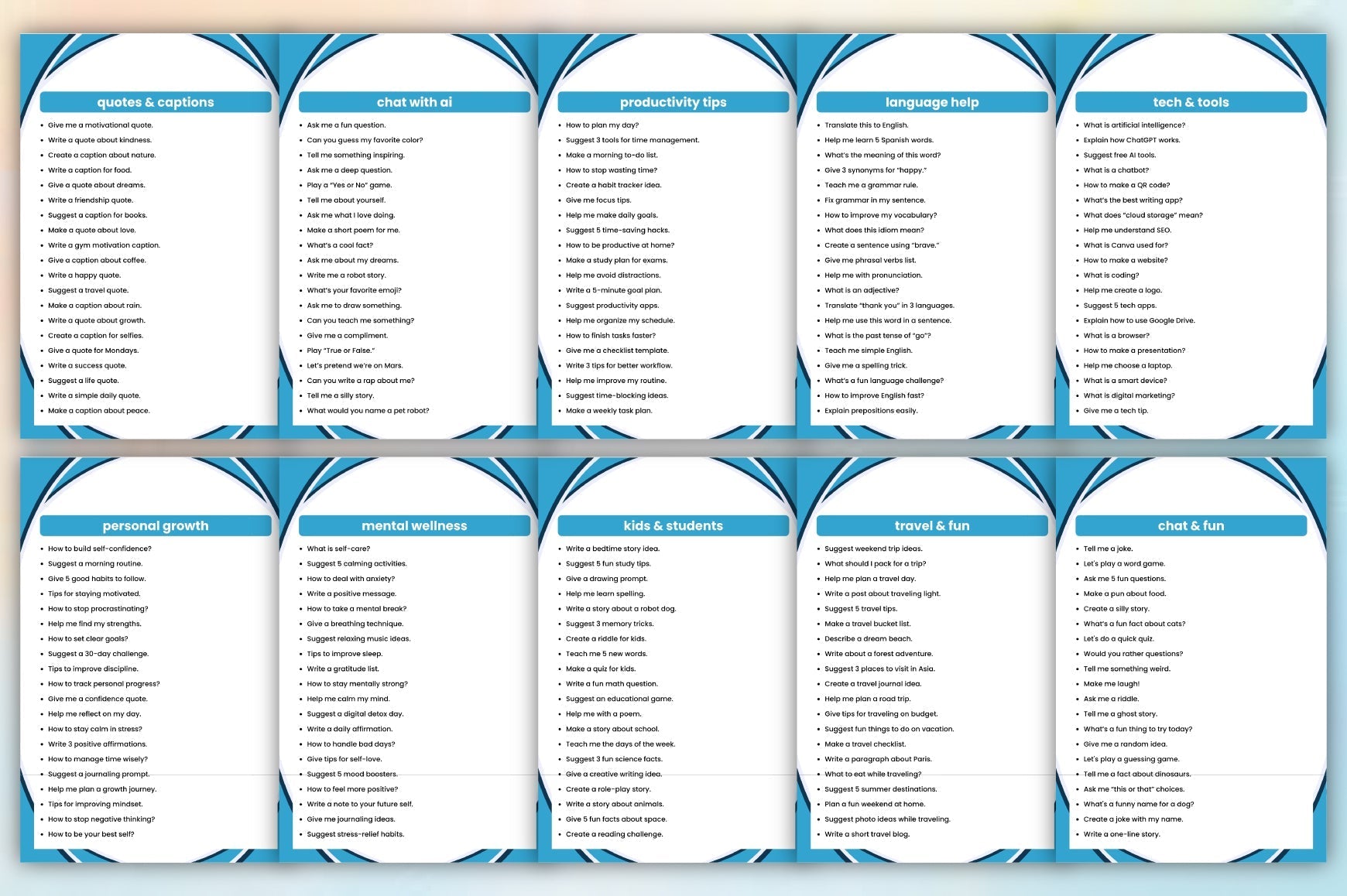 The ChatGPT Guide for Beginners Planner
