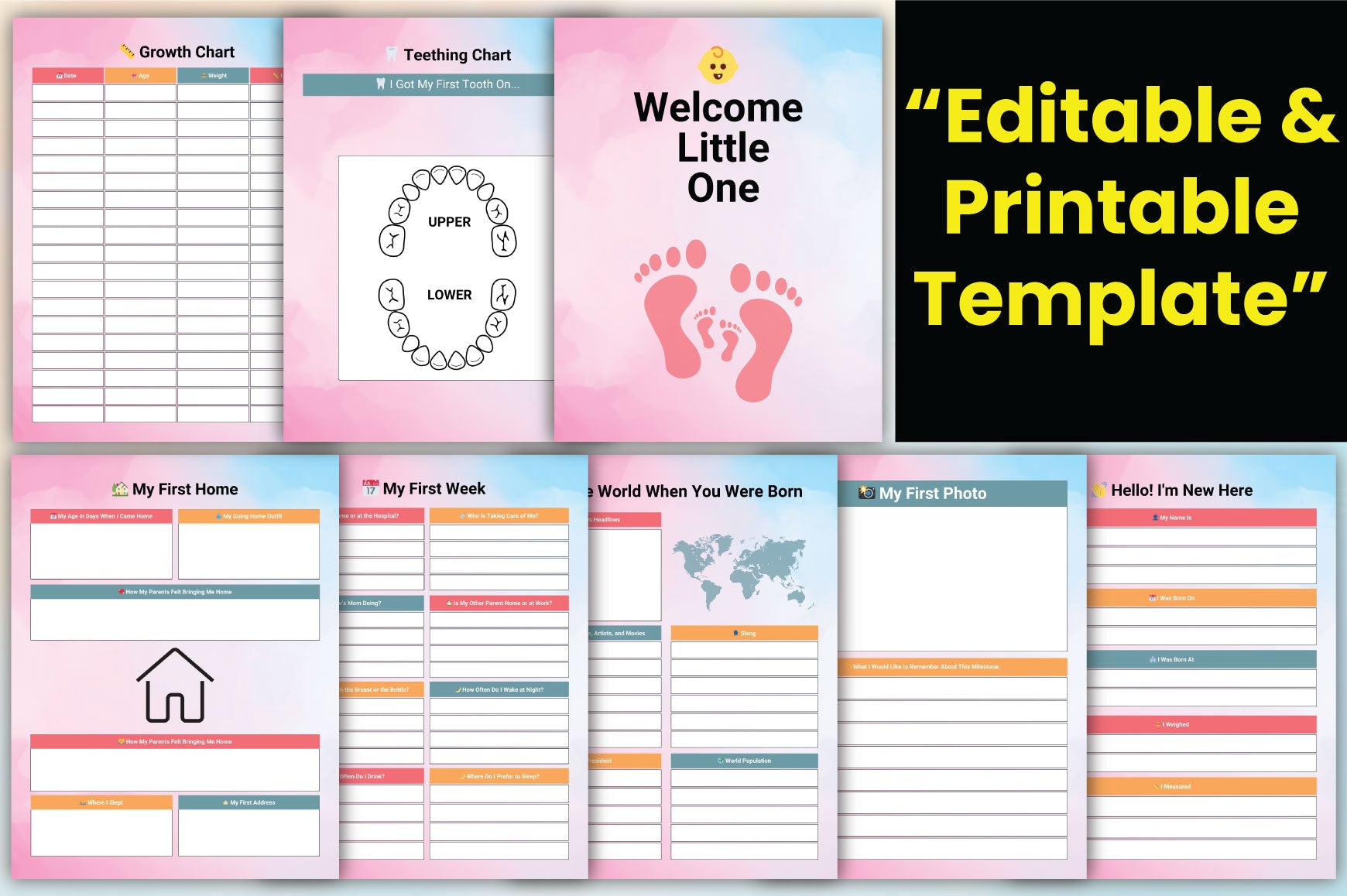 Sweet Baby Memories Journal