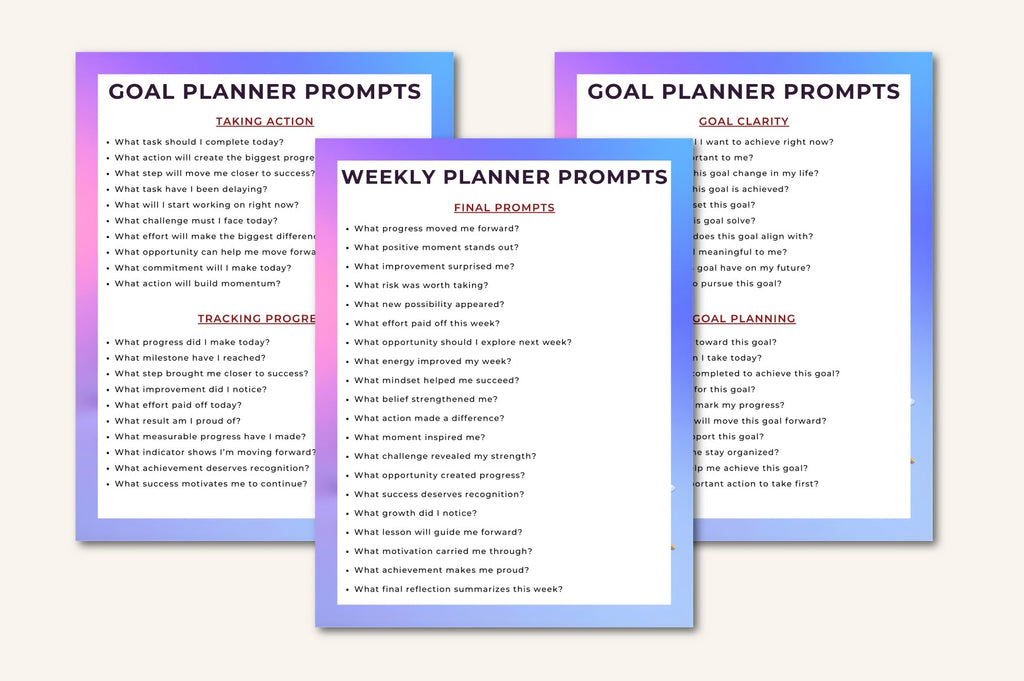 Digital Planner Prompt Guide