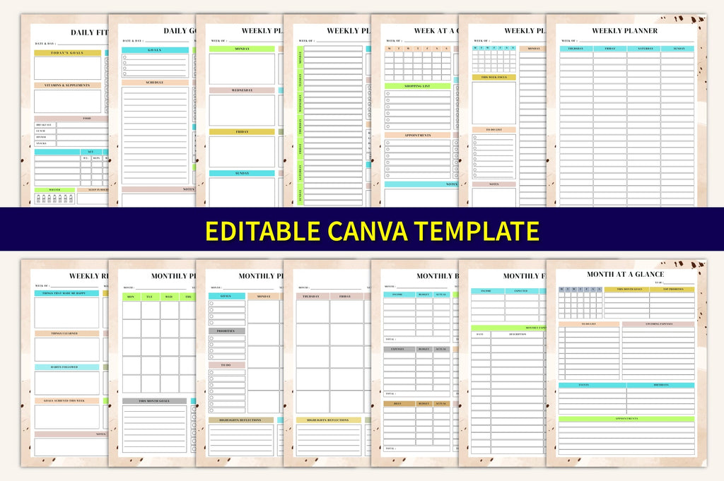 Yearly Daily Weekly Monthly Planner
