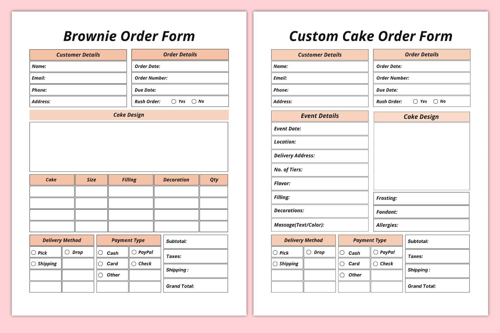 Bakery Business Planner