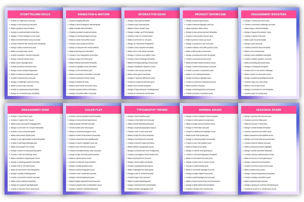 Social Media Prompts