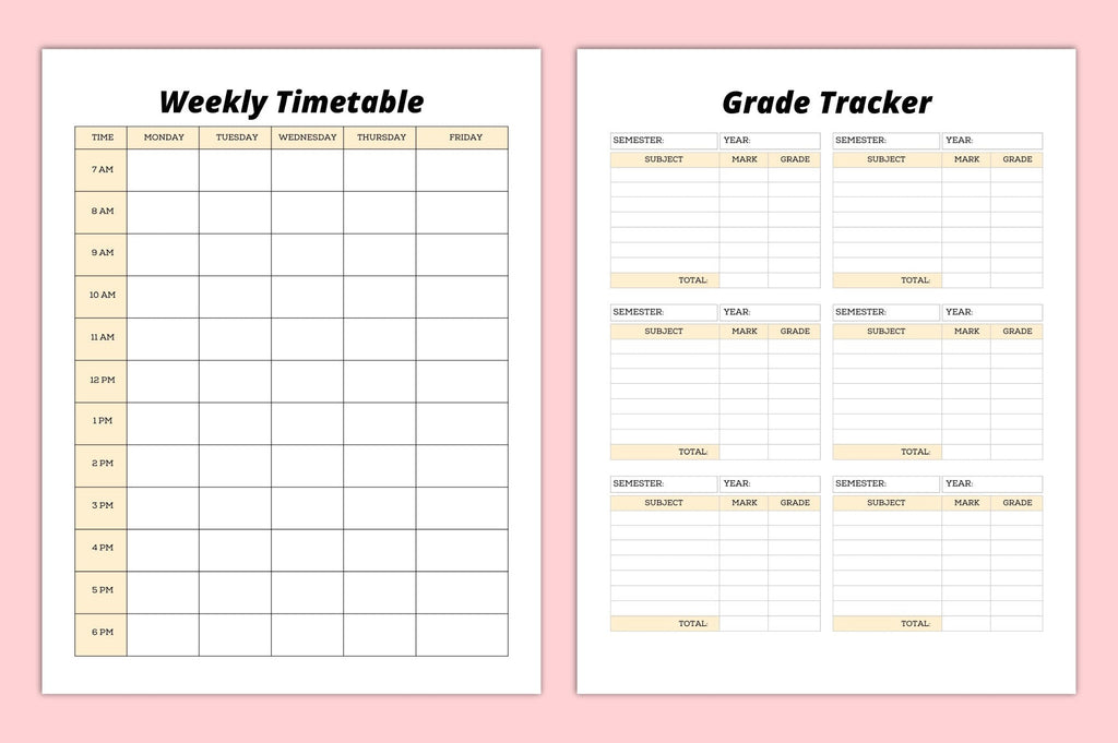 ADHD Productivity Planner featuring printable planning templates