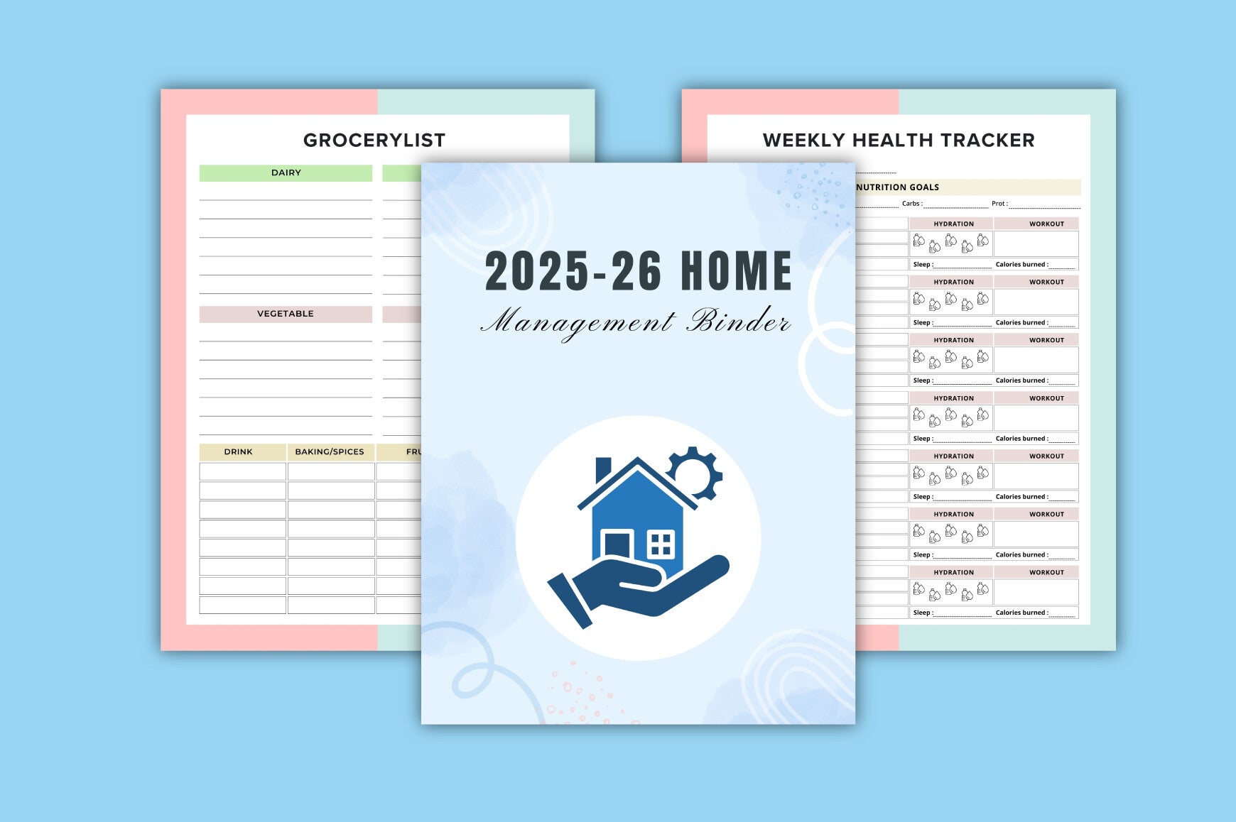 Home Management Binder Planner