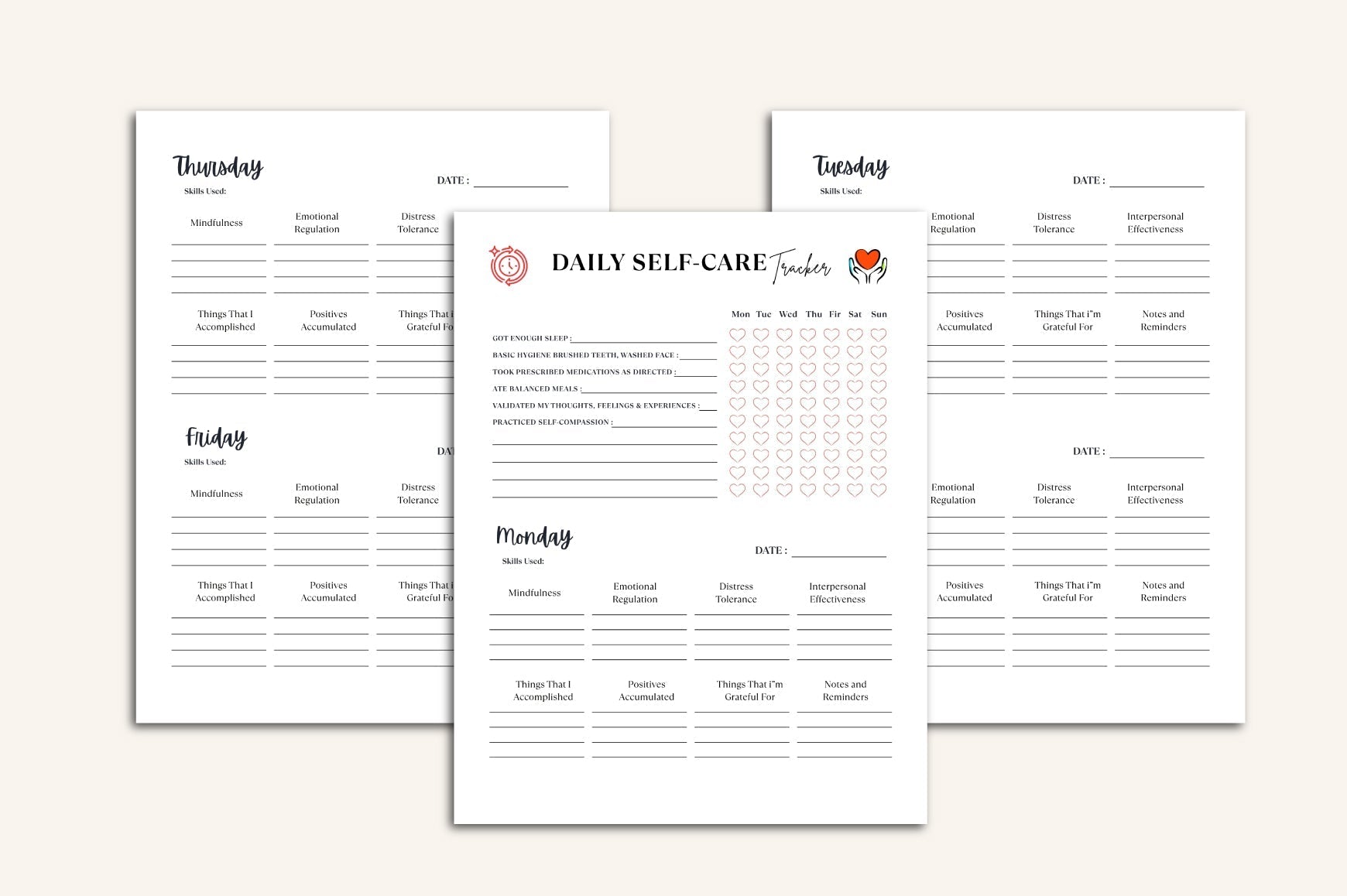 Dbt Worksheets Workbook