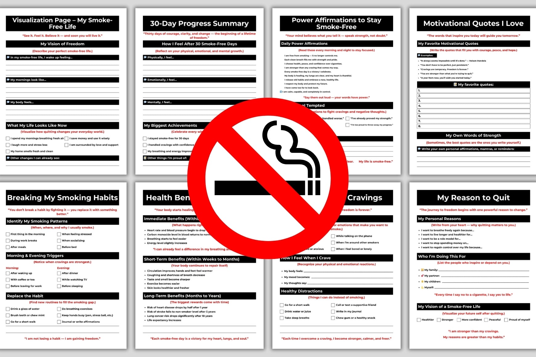Stop Smoking Journal: Track Your Progress