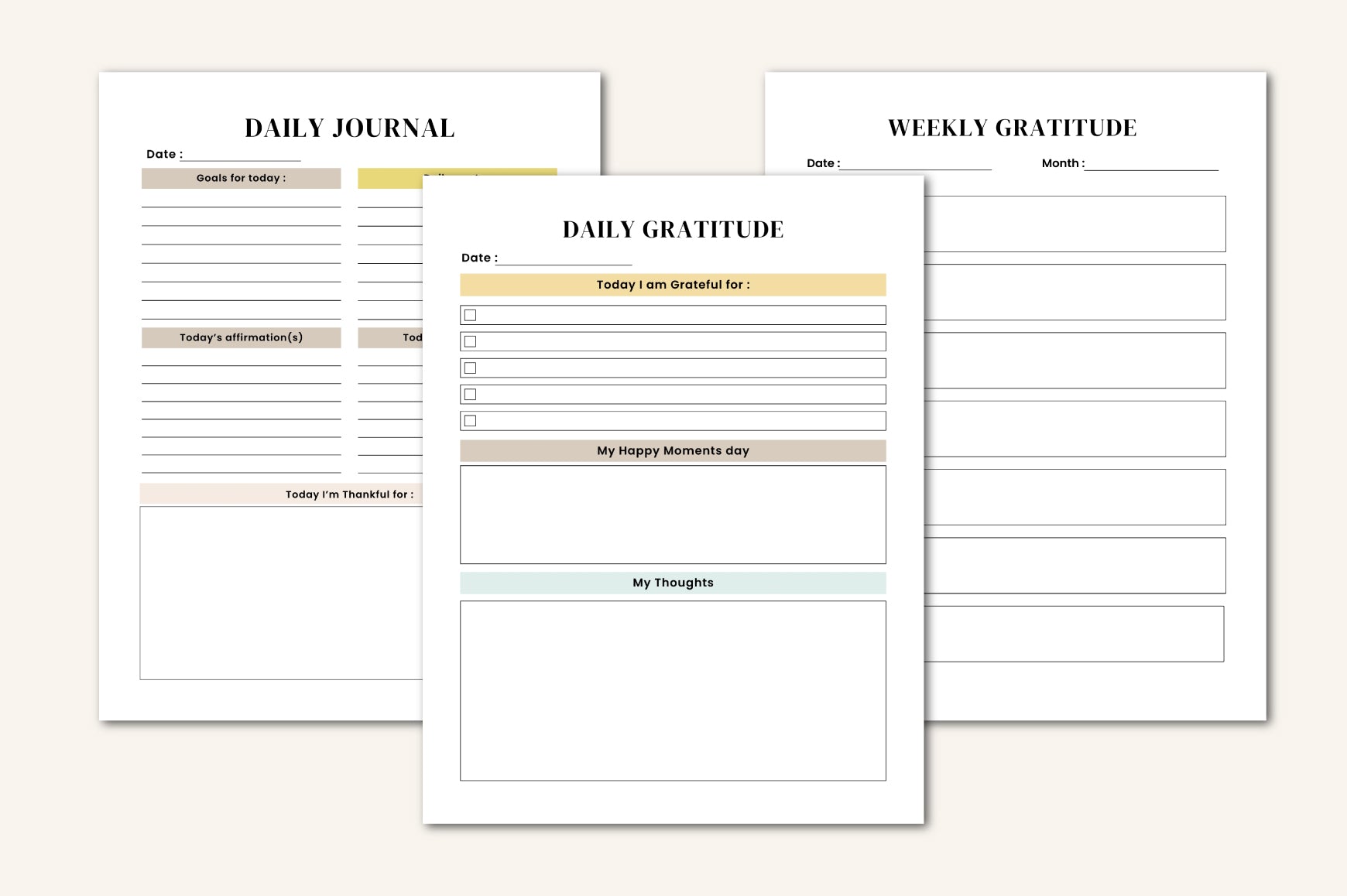 Life Goals Vision Board Workbook