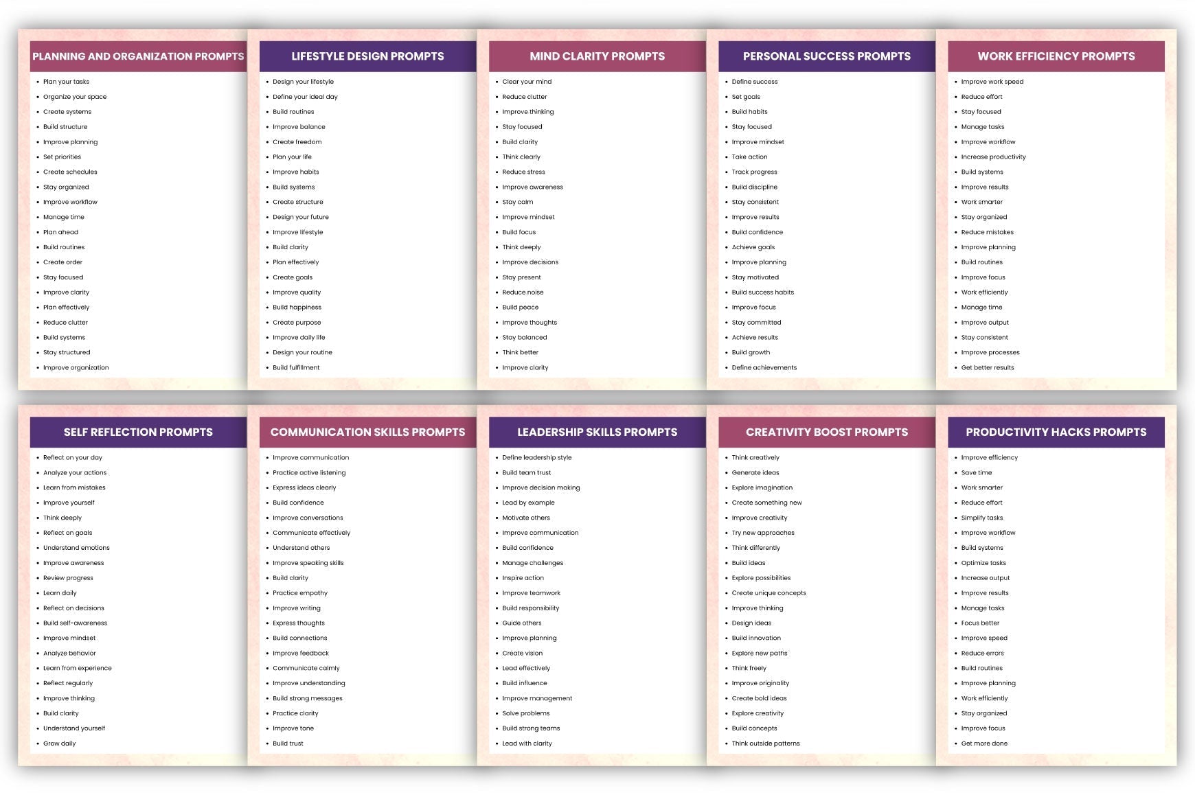 1000+ Modern Prompts
