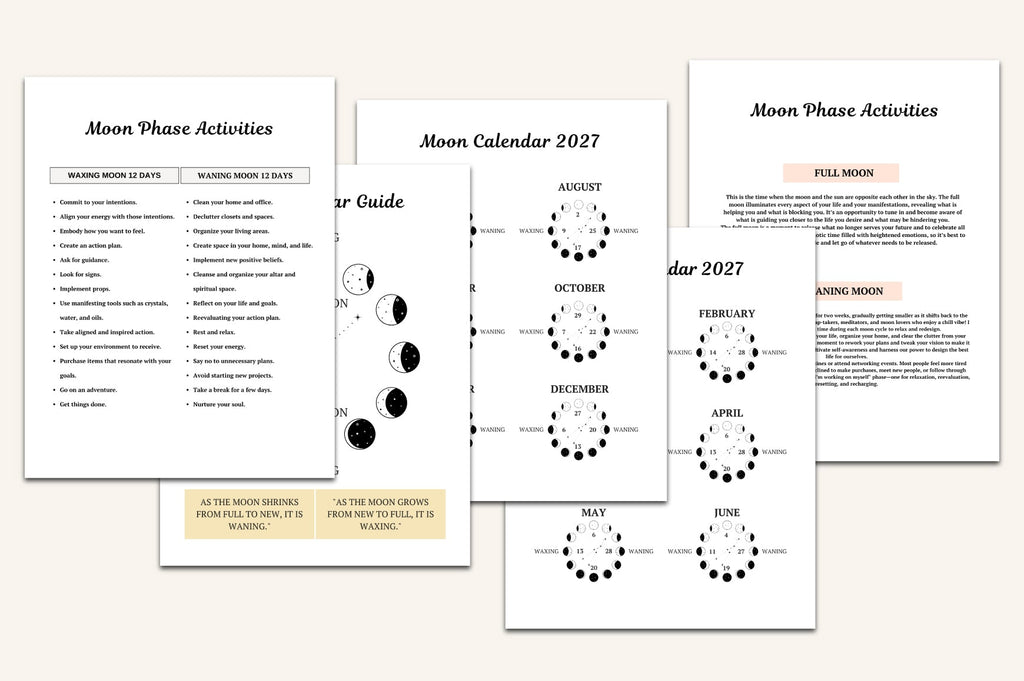Moon Phases Rituals Journal