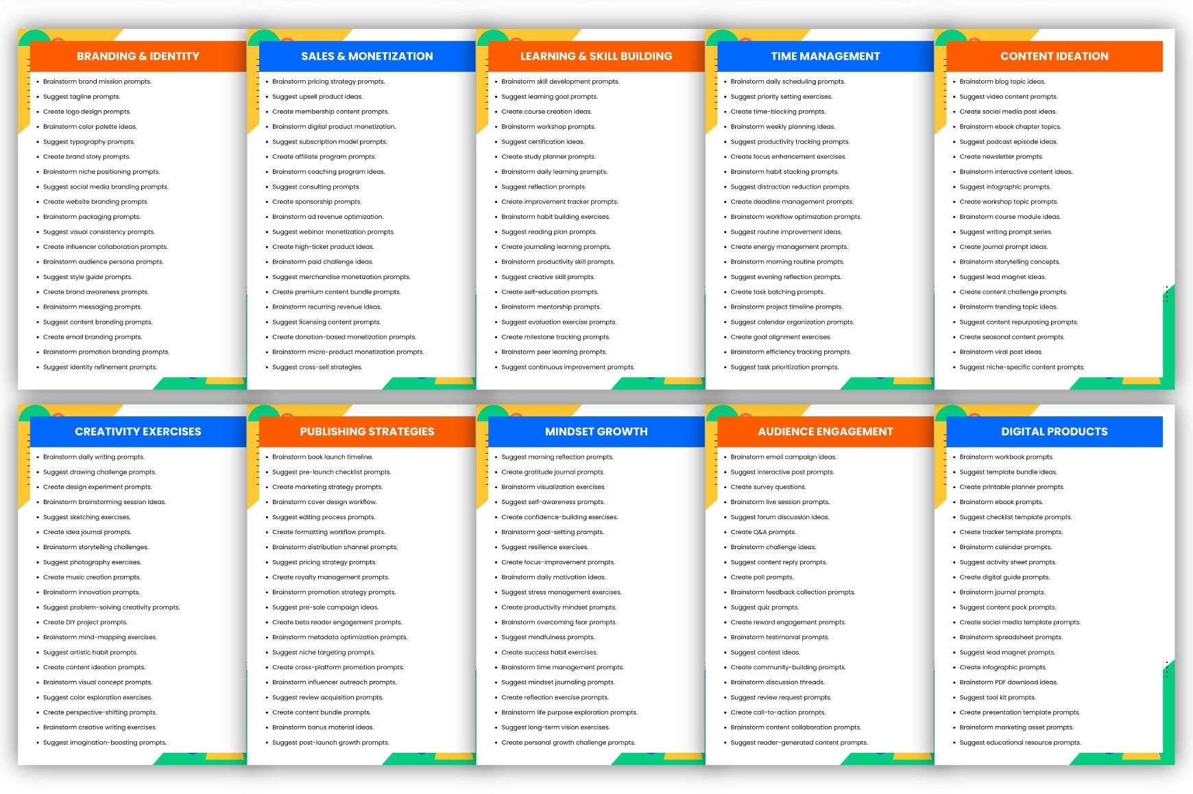 Passive Publishing Prompts for Creative Projects