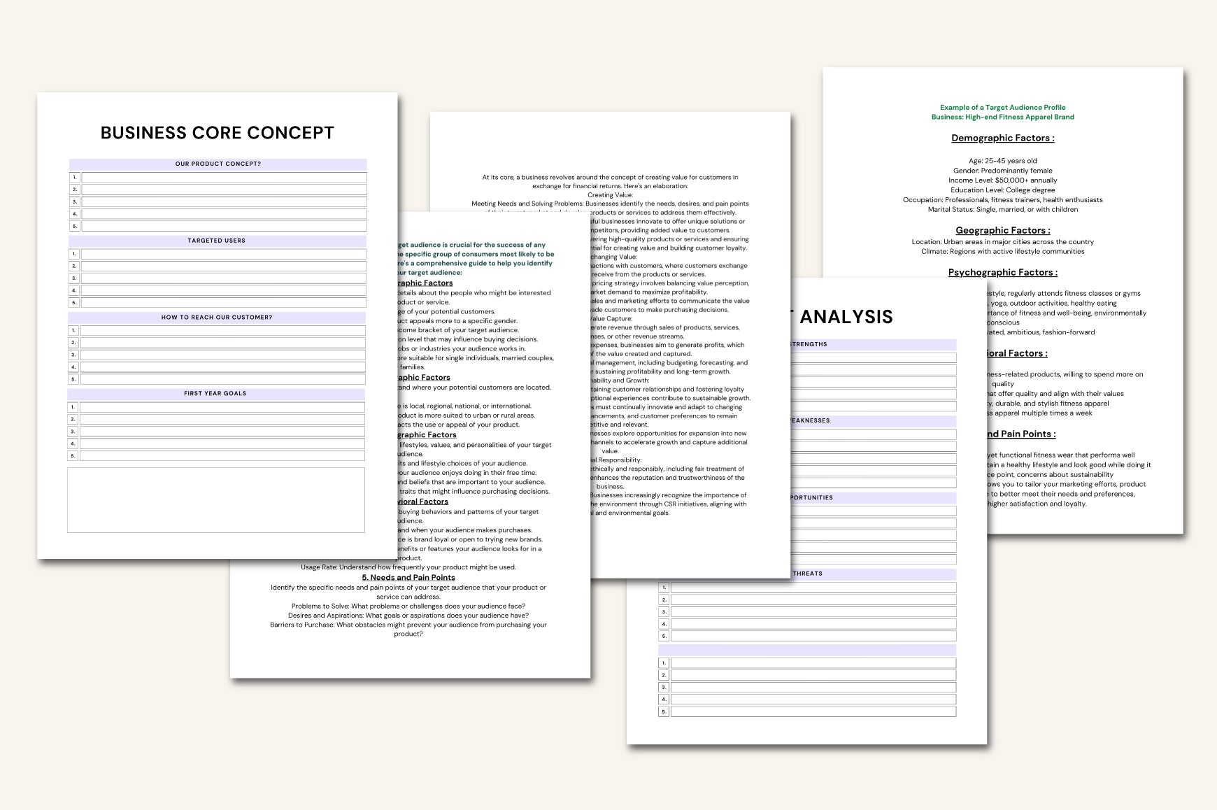 Entrepreneur Success Workbook