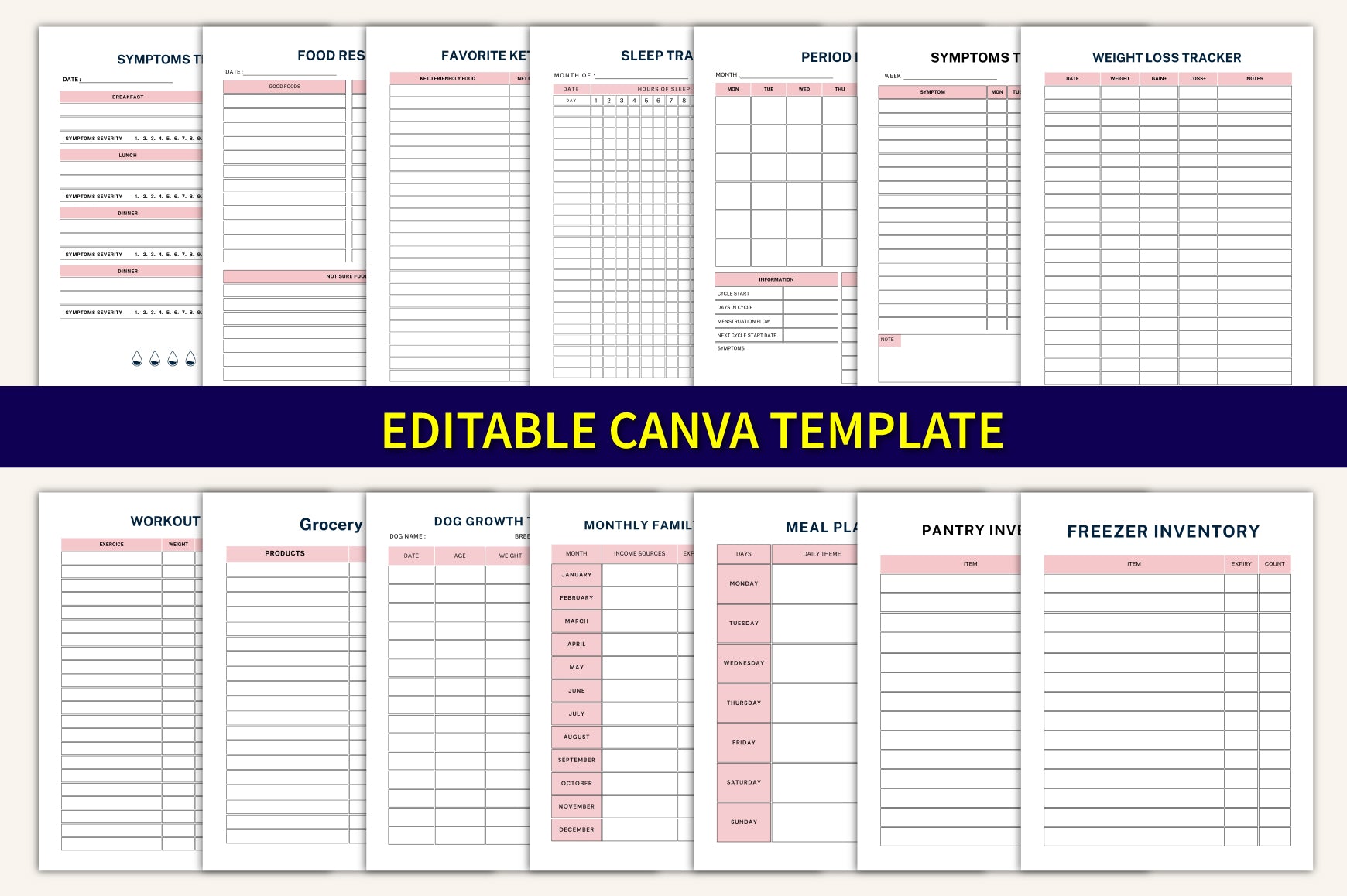 ADHD Adult Planner Digital Preview