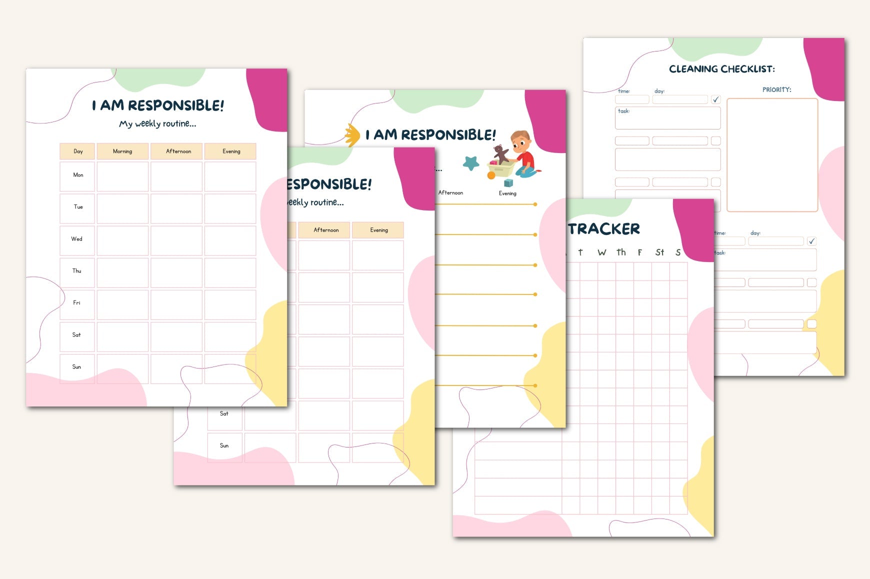 Yearly Activities Kids Planner