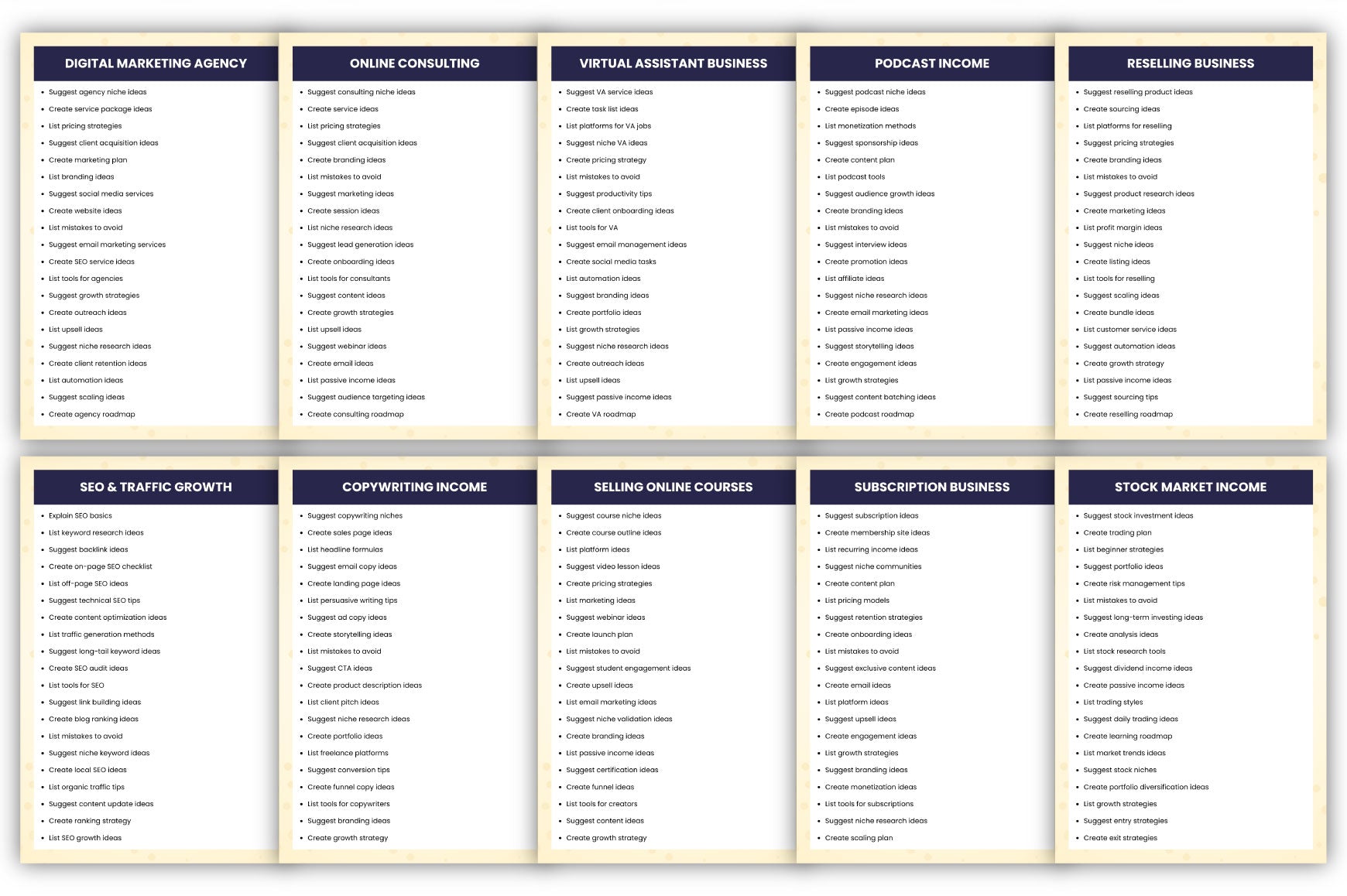 Online Earning Prompts