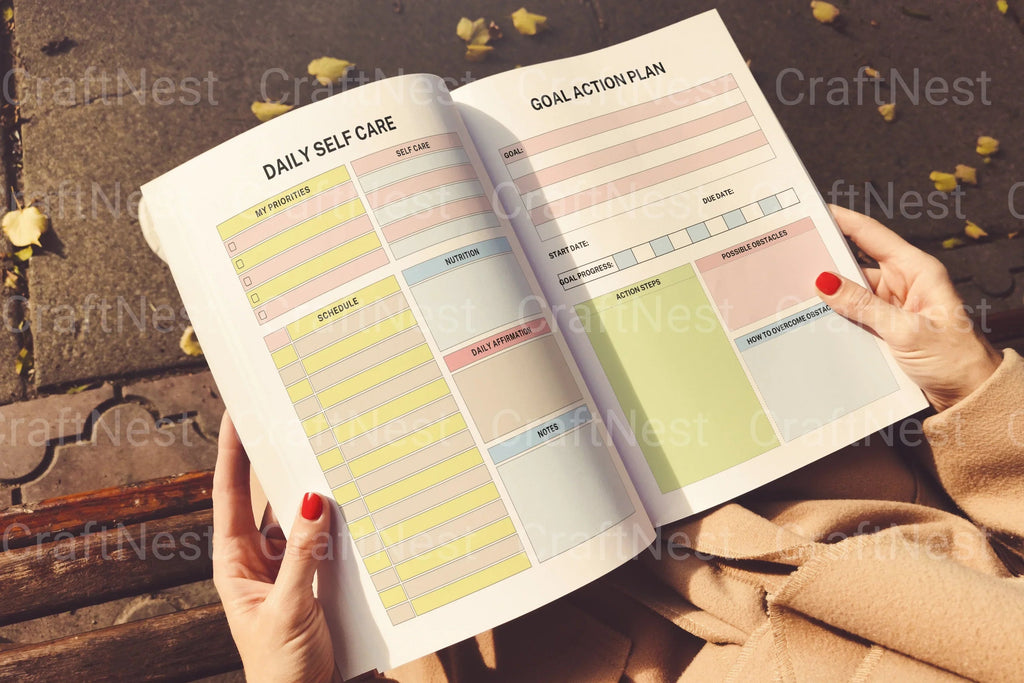 ADHD Printable Planner organization workbook for ADHD adults