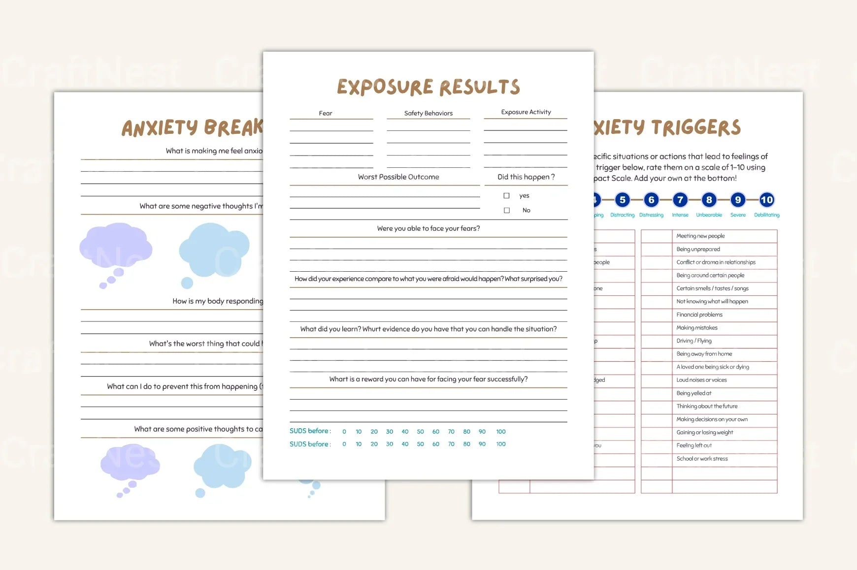Anxiety and ADHD Management Strategies focus improvement and productivity planner