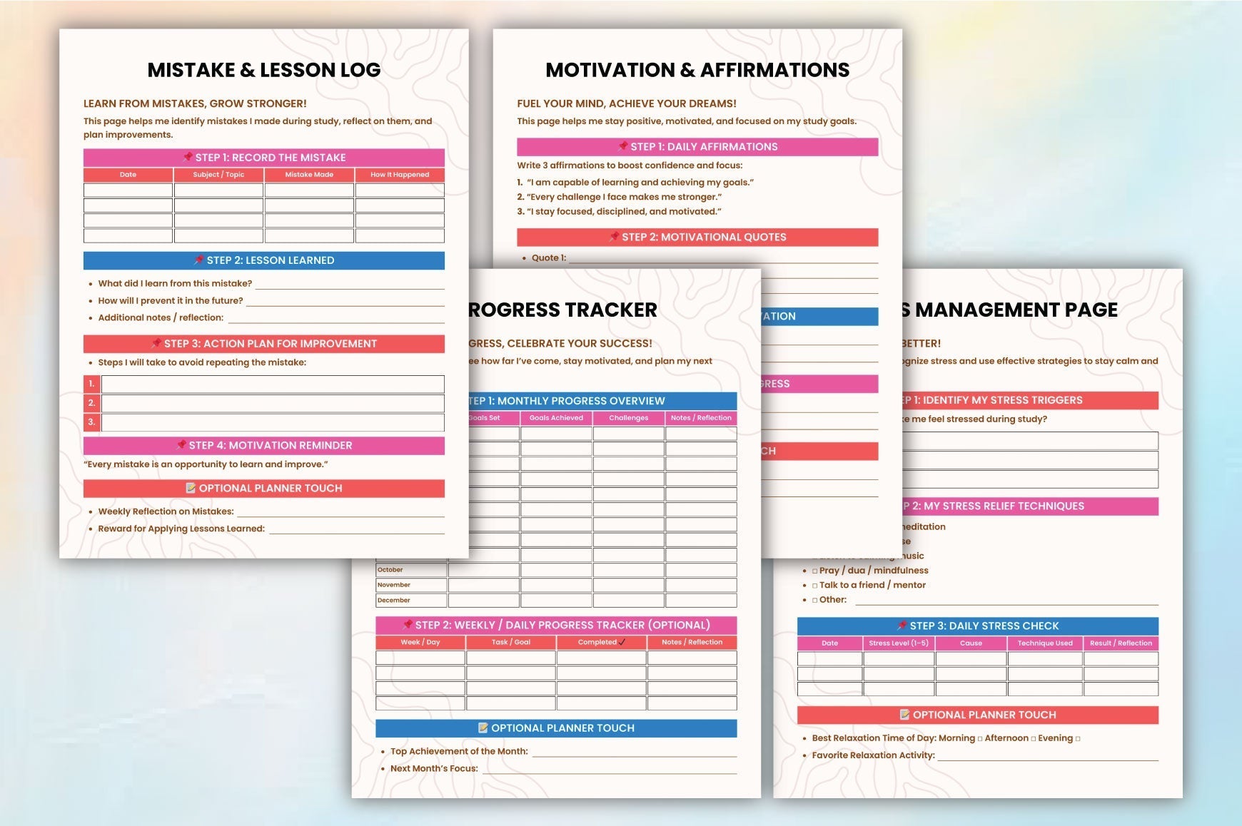 Study Adventure Planner