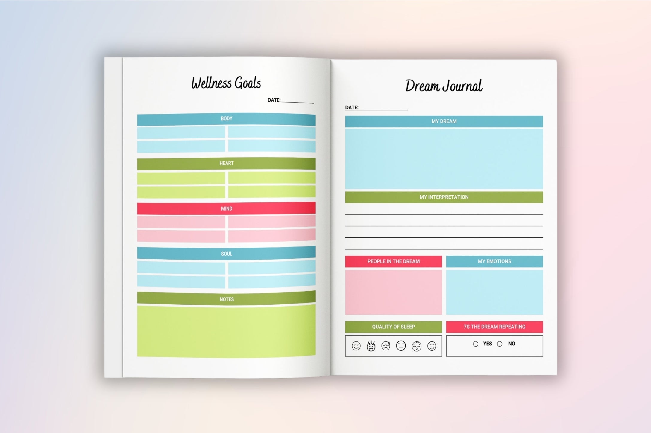 Self Love Workbook for Personal Growth