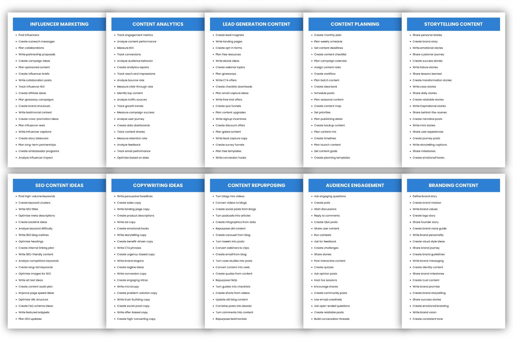 Content Marketing Prompts