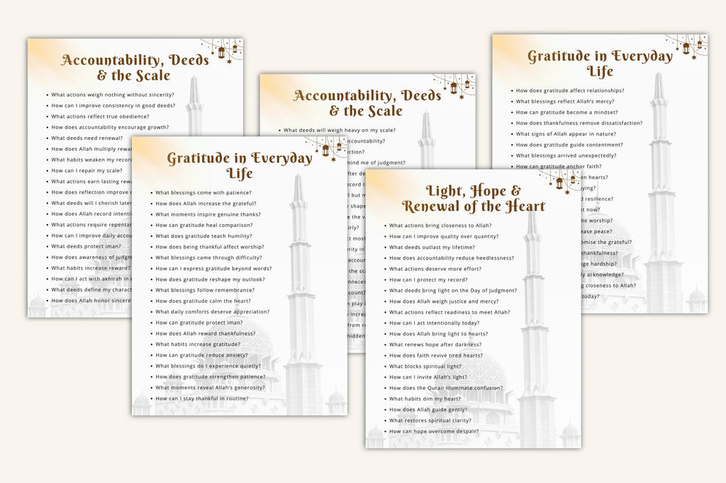 Quranic Thought Journaling Prompts
