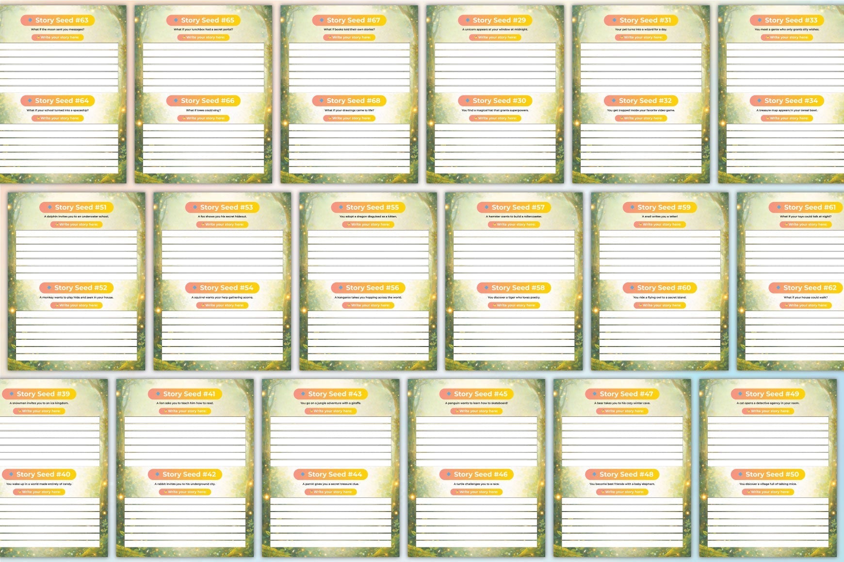 Story Seeds Kids Planner