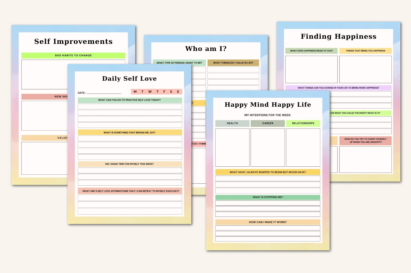 Self Care Journal