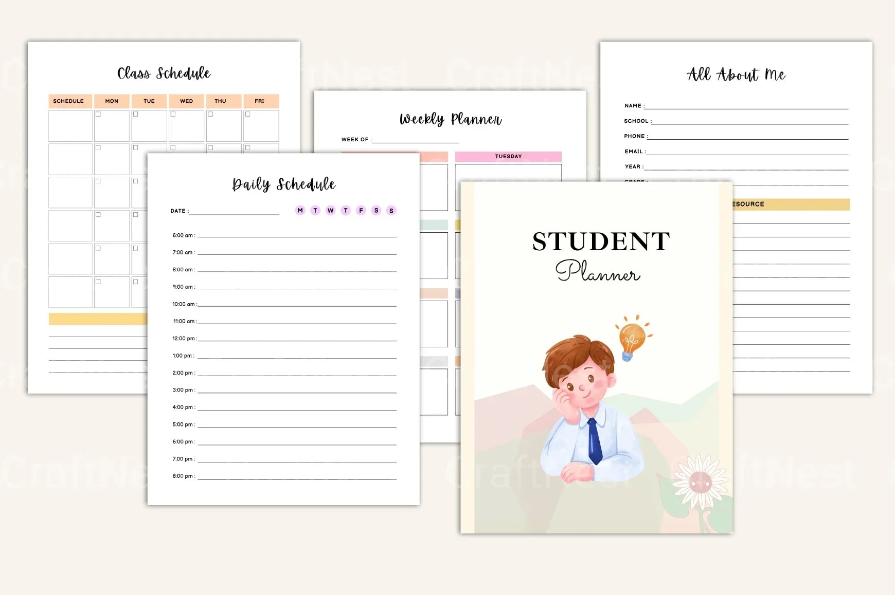 ADHD Mega Comprehensive Insights and Solutions self-management planner templates
