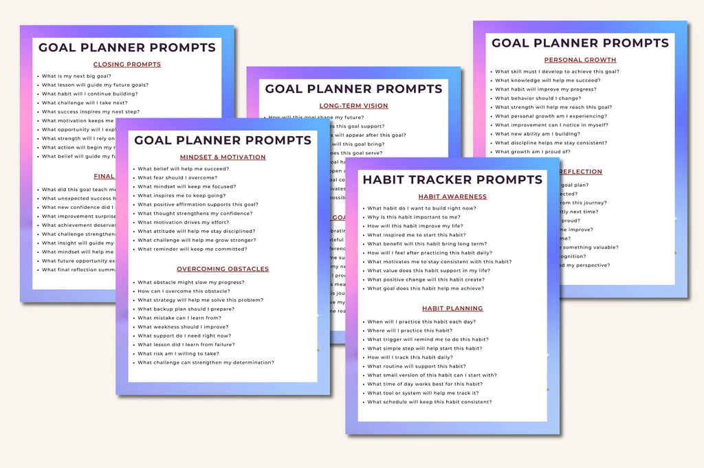 Digital Planner Prompt Guide