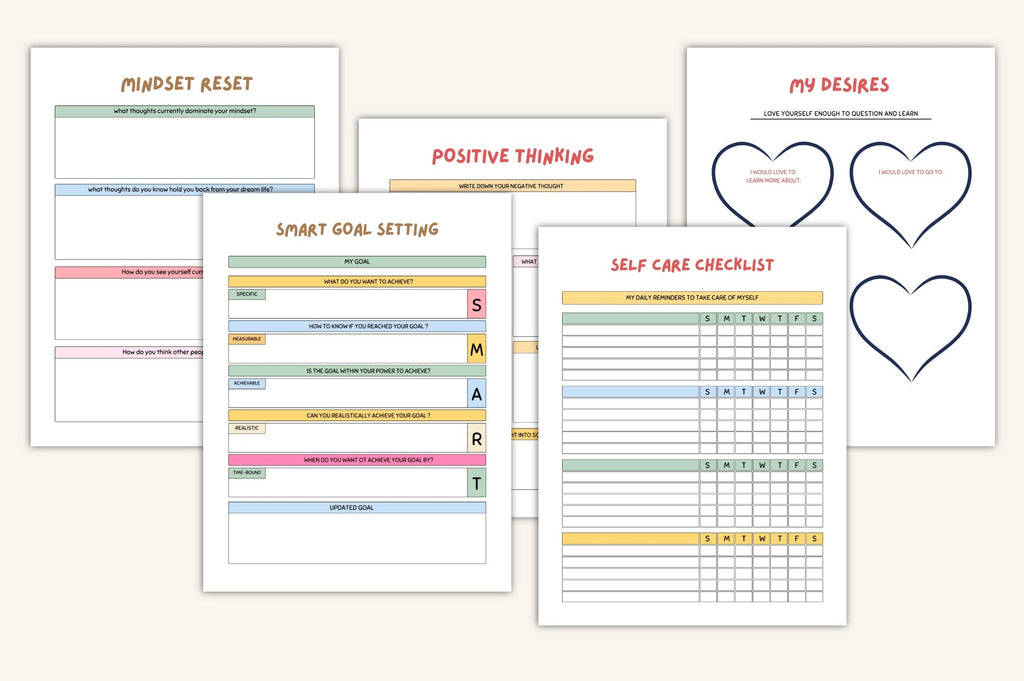 Anxiety ADHD Mega Journal including self-care and emotional wellness pages