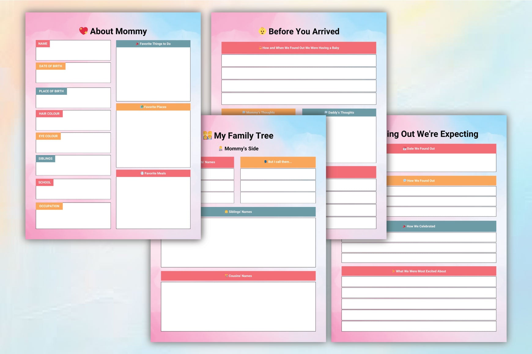 Sweet Baby Memories Journal
