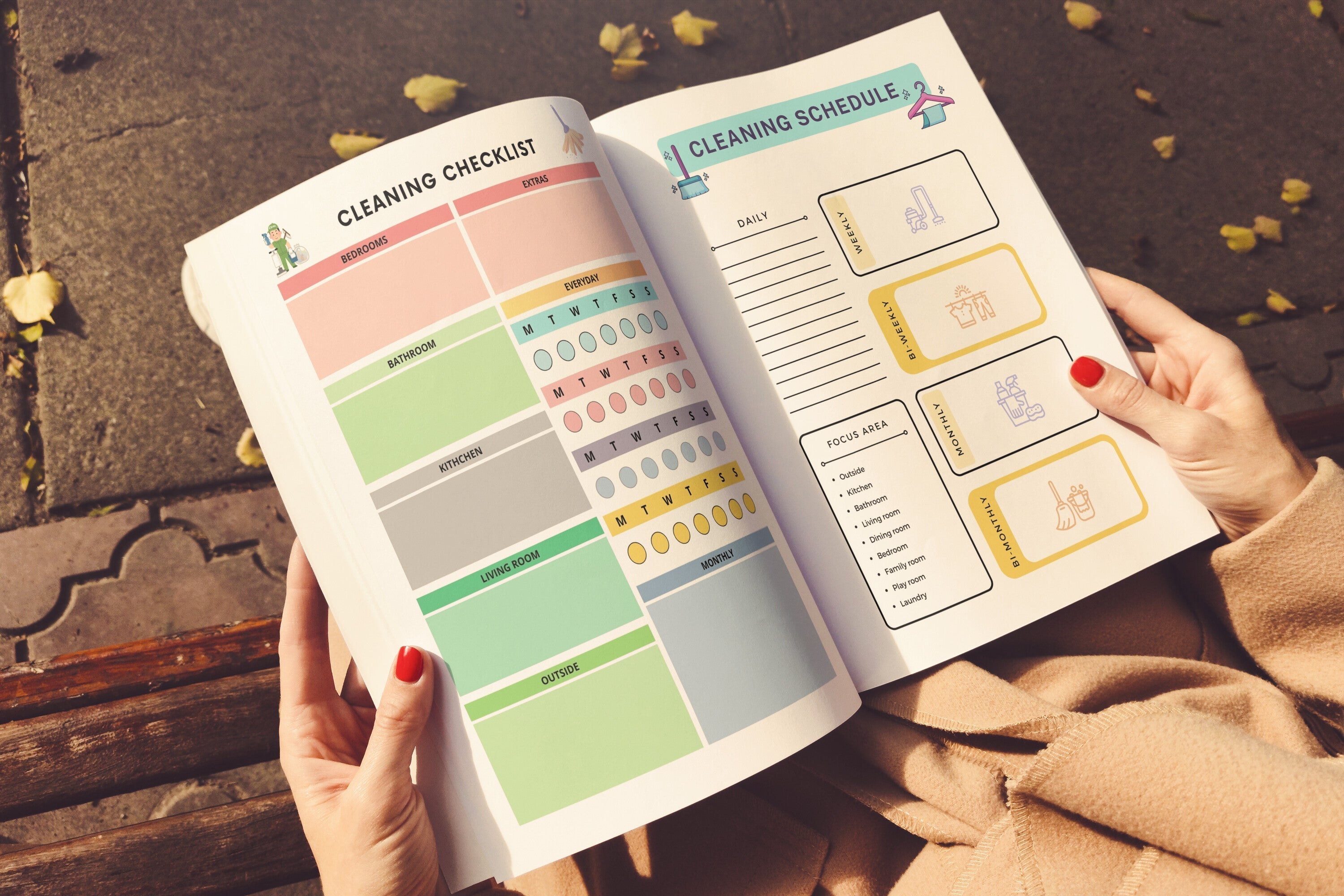 ADHD Cleaning Planner for Effective Organization Digital Planner Preview