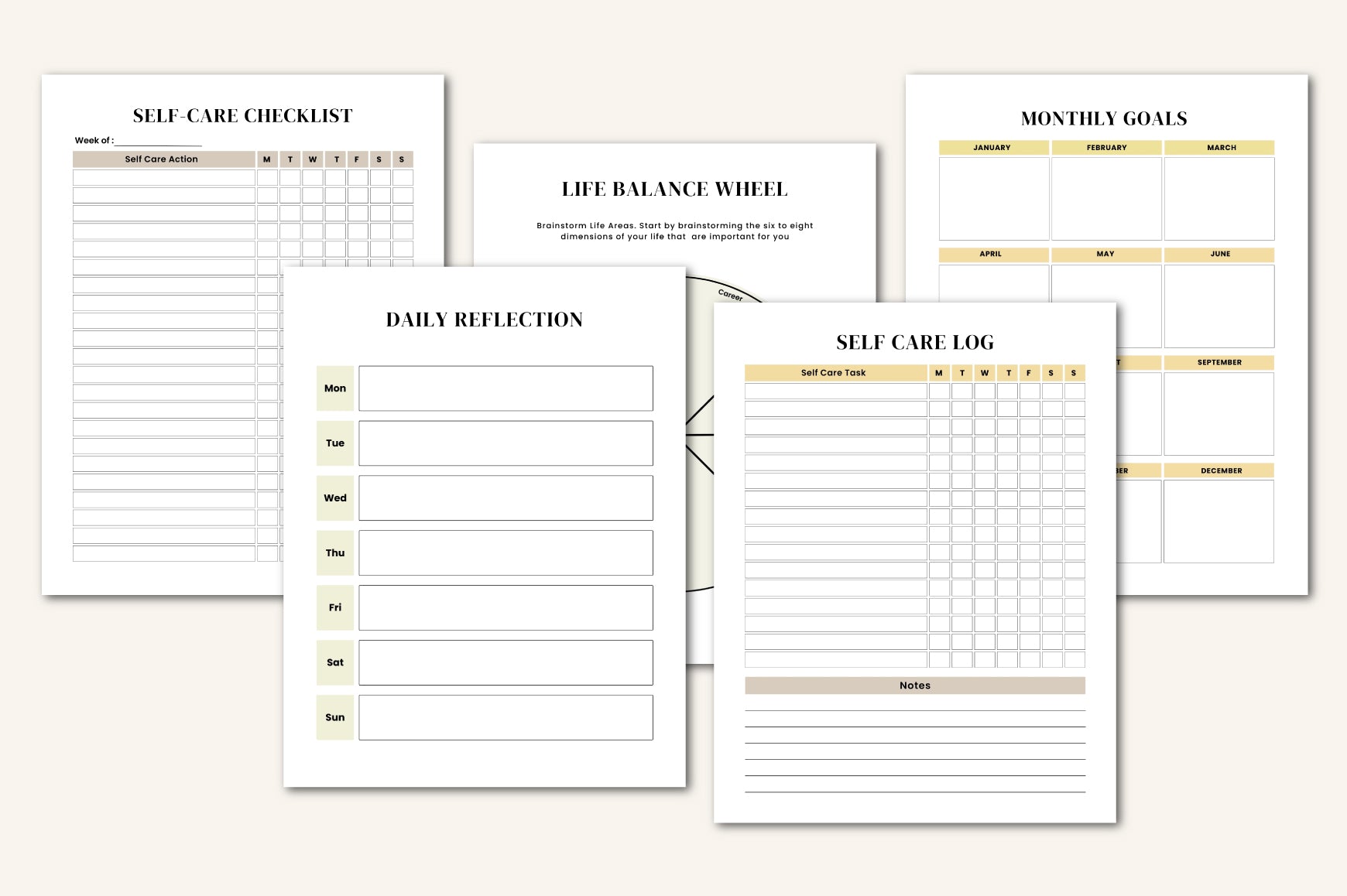 Life Goals Vision Board Workbook