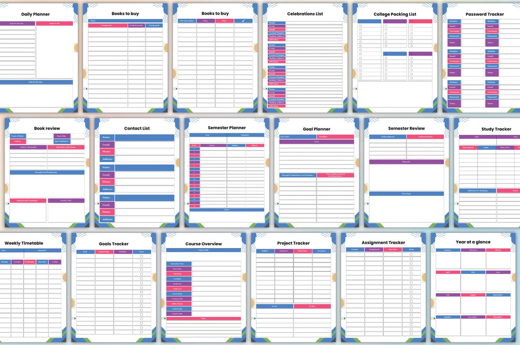 Student Success Method Planner
