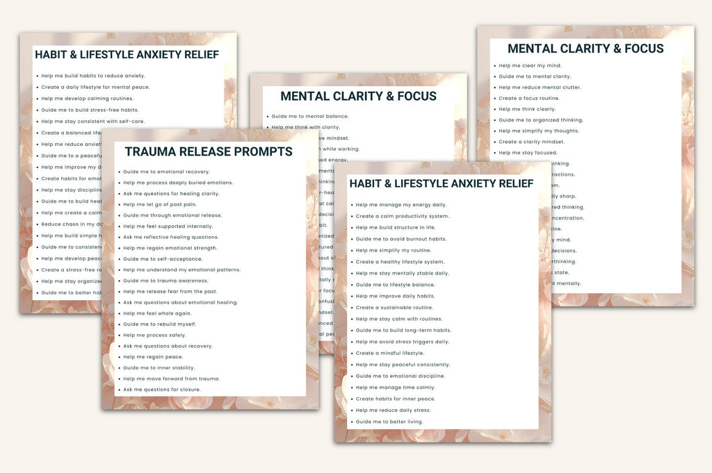 Anxiety Relief Prompts