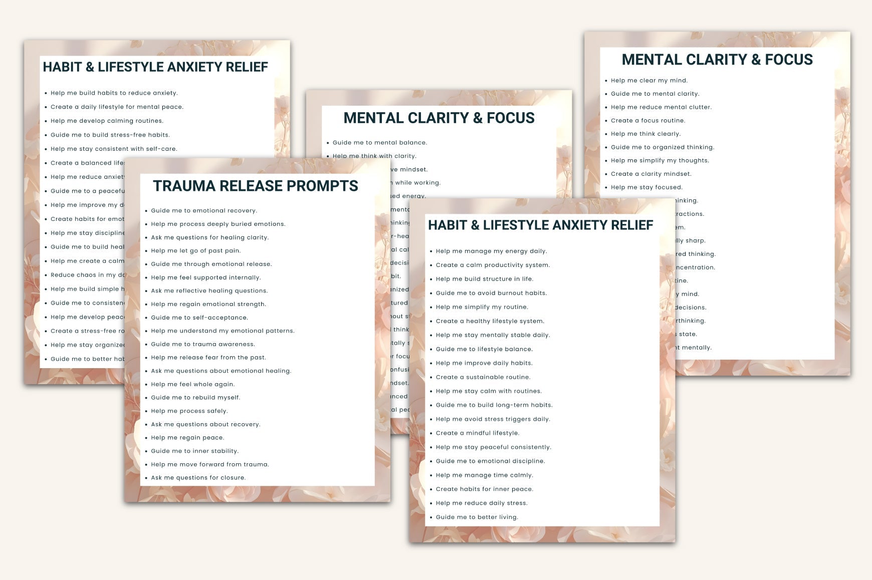 Anxiety Relief Prompts