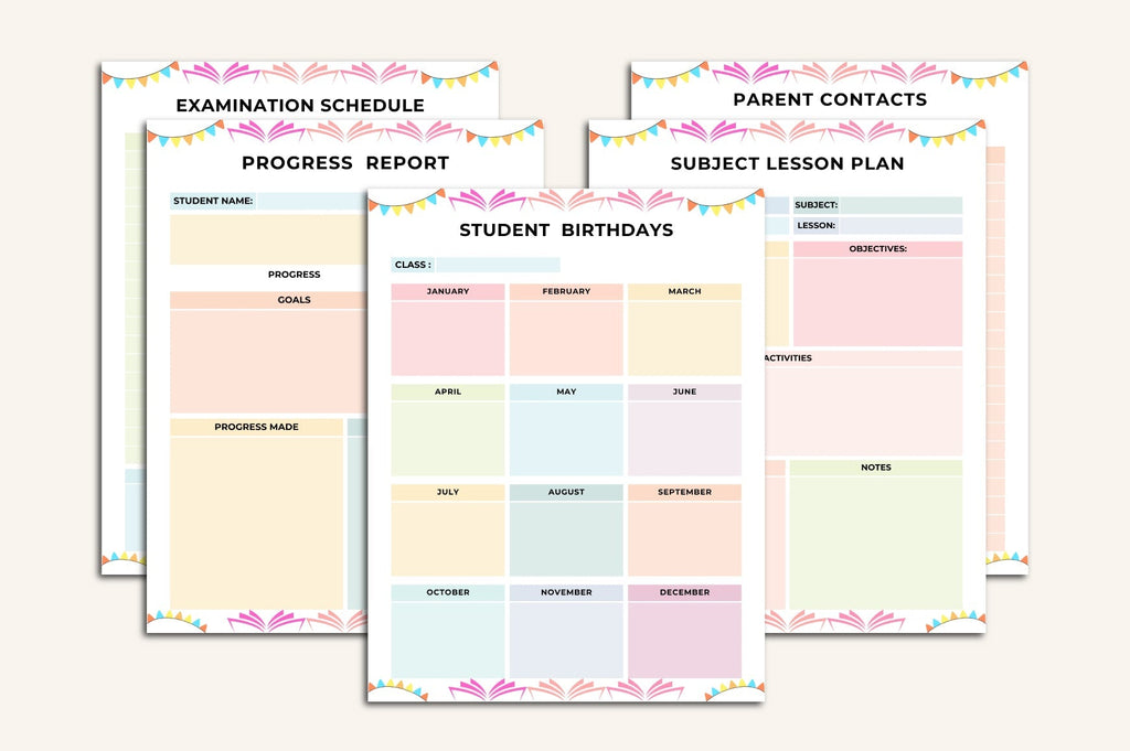 Teacher Planner 100 Workbook