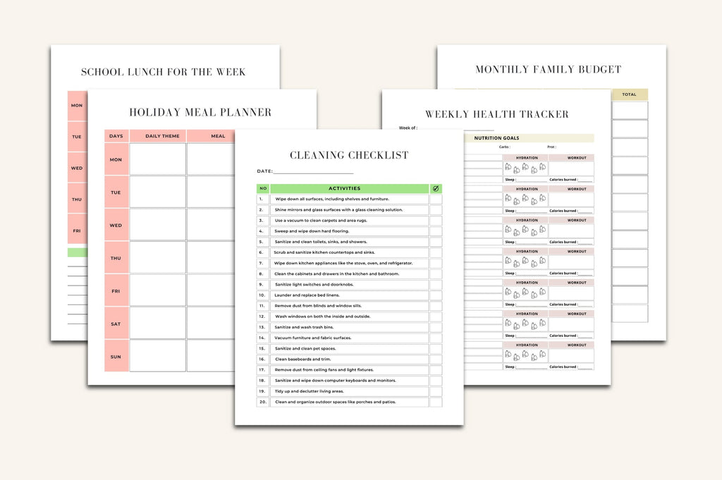 House Management Binder Planner