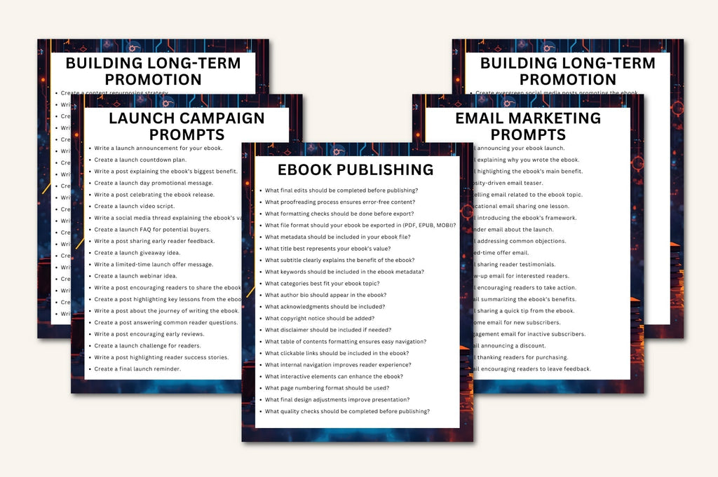 Ebook Creation AI Prompts
